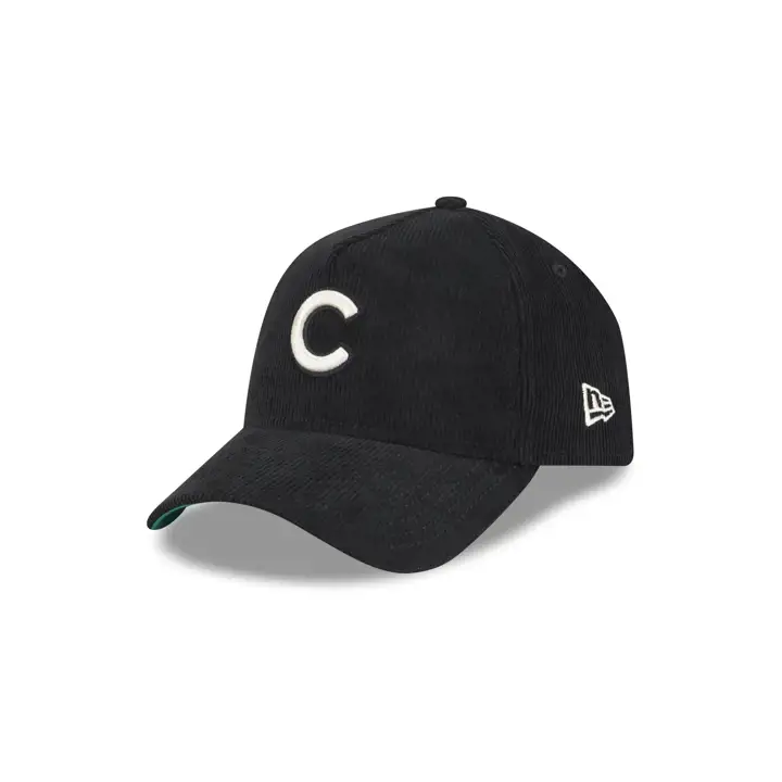 Chicago Cubs MLB Casquette AF 9FORTY noire à cordon BLK/BLK/KGRN