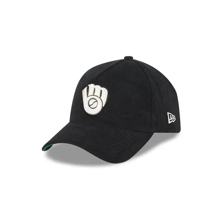 Milwaukee Brewers MLB CORDED BLACK AF 9FORTY NOI/NOI/VGRF