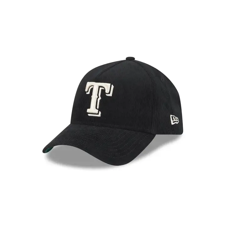 Texas Rangers MLB CORDED BLACK AF 9FORTY BLK/BLK/KGRN