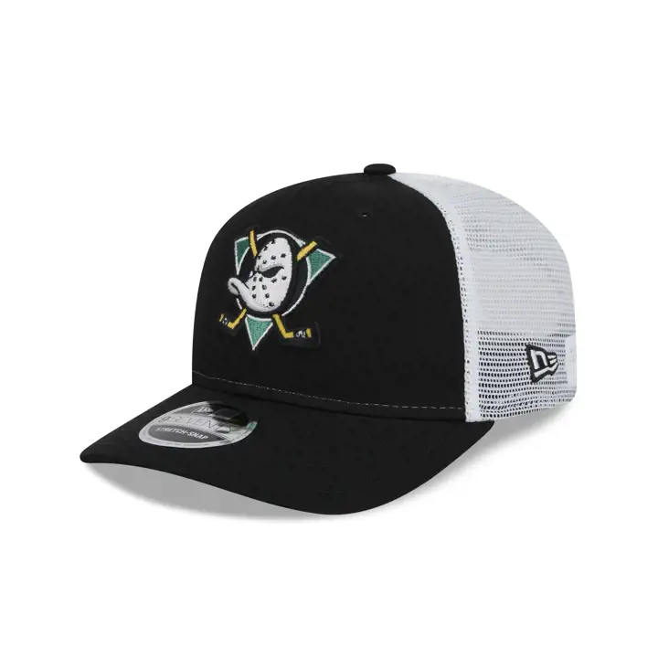 ANAHEIM DUCKS LNH NE 970 Casquette Trucker NOI/BLC