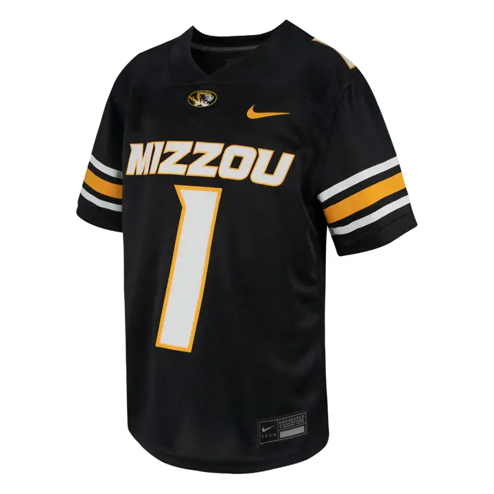 Maillot de football américain Missouri Tigers NCAA Noir