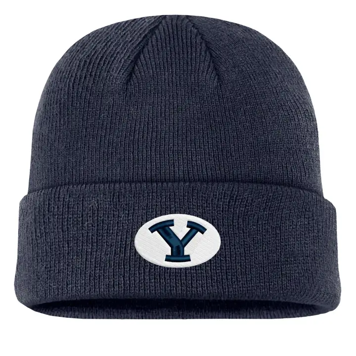 BYU Cougars NCAA NK Youth Terra Cuff Knit navy