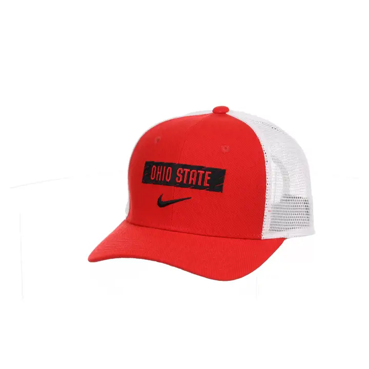 Ohio State Buckeyes NCAA NK Casquette Trucker Rouge Jeunesse WM Bar