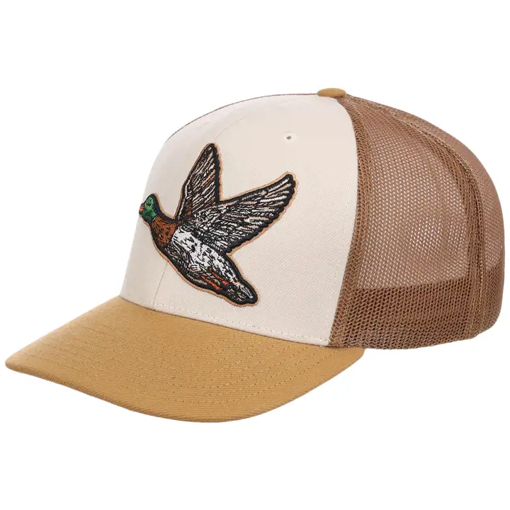 Canard colvert animal Casquette de routier bicolore IVO/TAN
