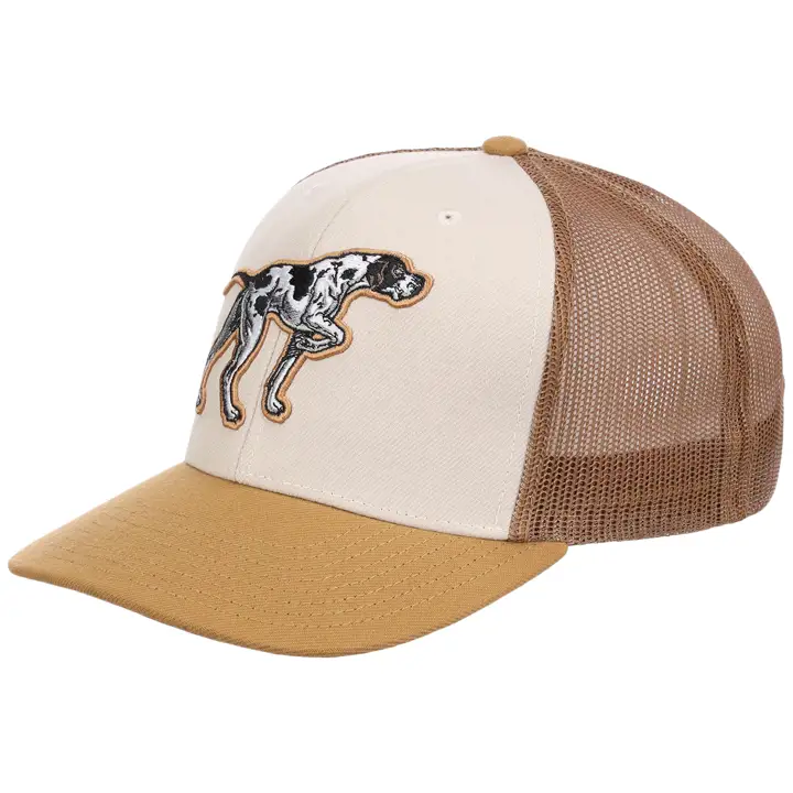 Casquette de camionneur bicolore Hound Dog Animal IVO/TAN