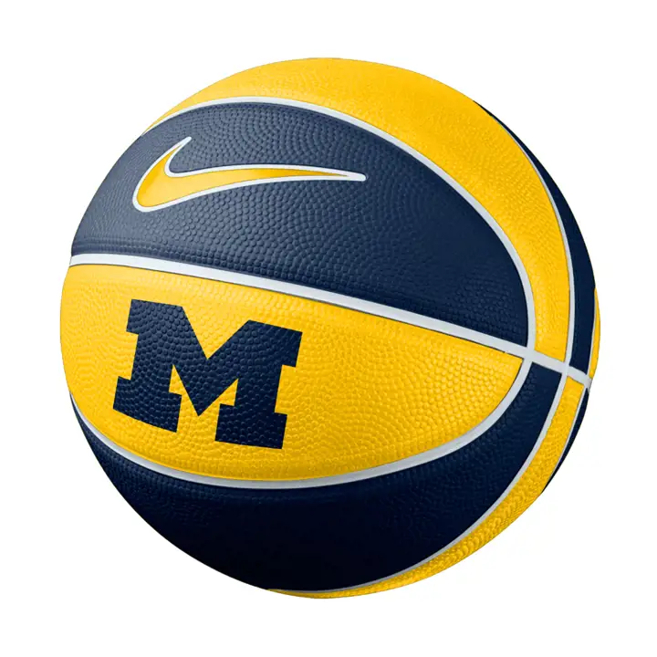 Ballon de basket en caoutchouc d'entraînement Michigan Wolverines AST