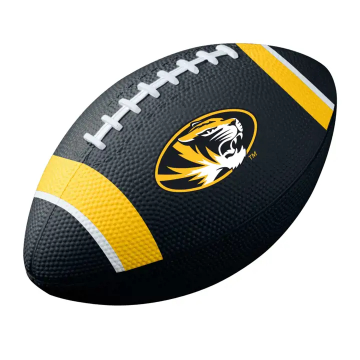 Ballon de football américain en caoutchouc Missouri Tigers AST