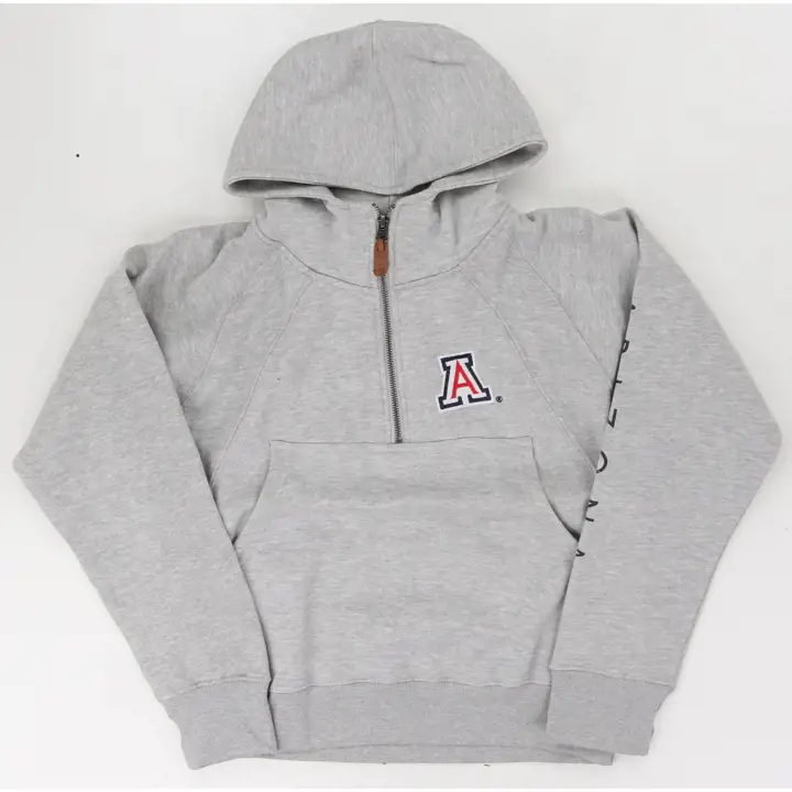 Arizona Wildcats NCAA Femme Bronco 1/4 Zip 24 GRIS
