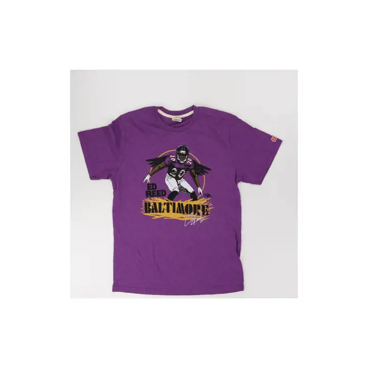 Ravens Hommage T-shirt signature Ed Reed Ed Reed Joueur Pêche