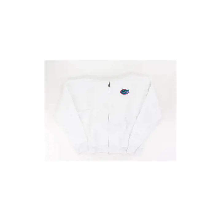 Sweat à capuche zippé Powerblend NCAA Gators de la Floride pour femme, blanc