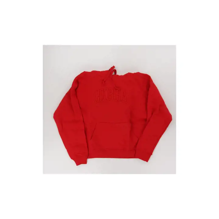 Sweat à capuche Powerblend NCAA pour femme Georgia Bulldogs Rouge