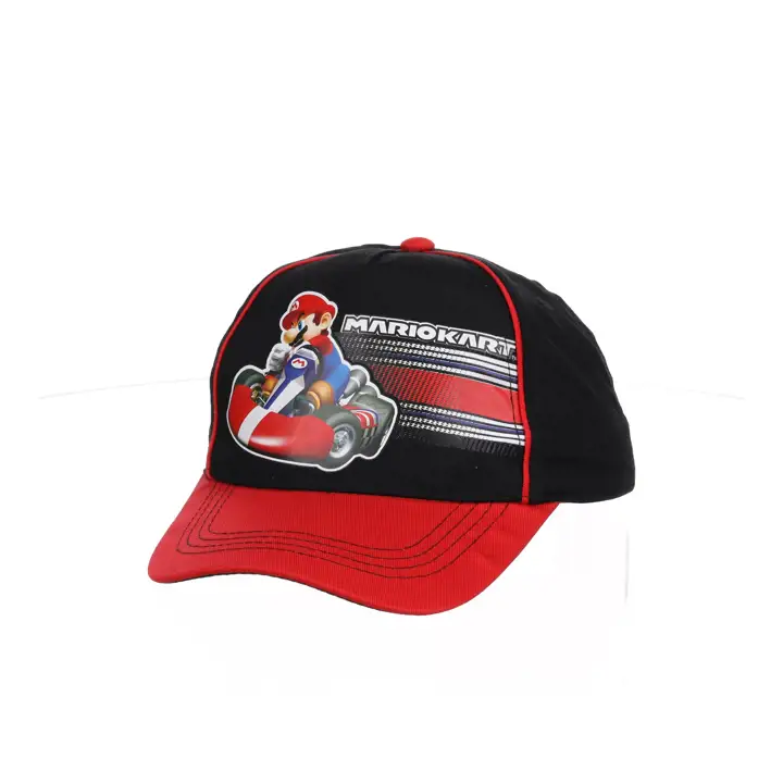 Casquette de baseball Super Mario Mario Kart Noir/rouge