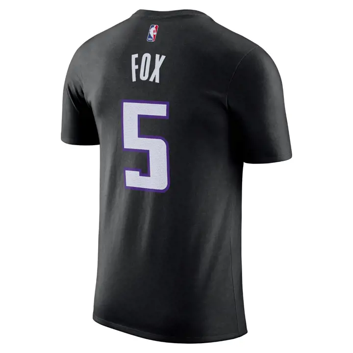 Sacramento Kings T-SHIRT JOUEUR EMBLÉMATIQUE NBA DeAaron Fox NOIR