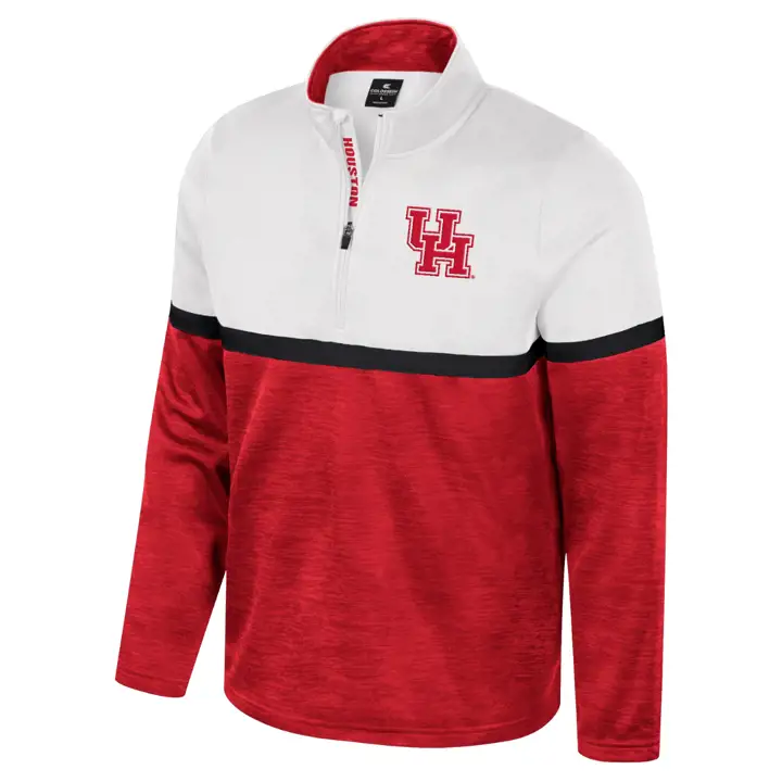 Houston Cougars NCAA Meekus 1/4 Zip Rouge