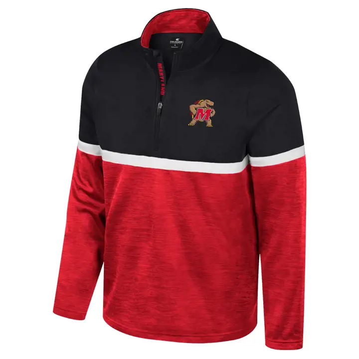 Maryland Terrapins NCAA Meekus 1/4 Zip Rouge