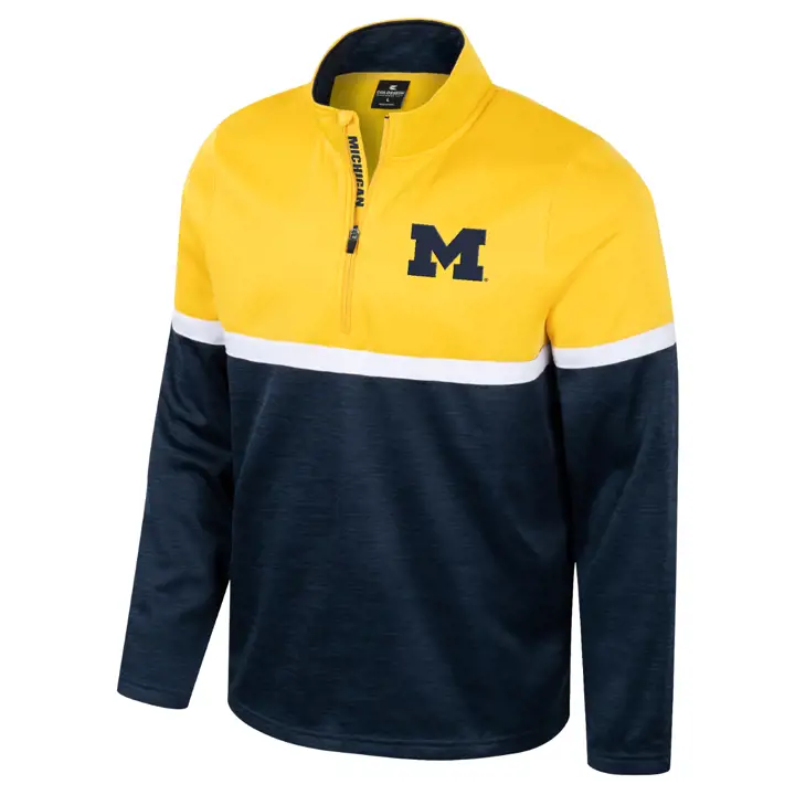 Michigan Wolverines NCAA Meekus 1/4 Zip Marine