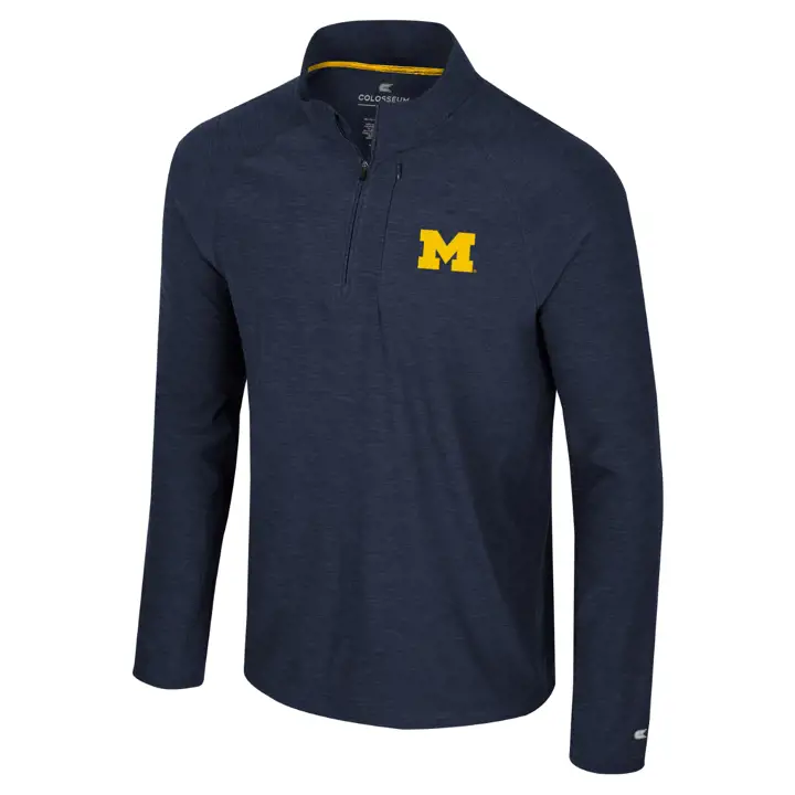 Michigan Wolverines NCAA Oh Snap 1/4 Zip Marine