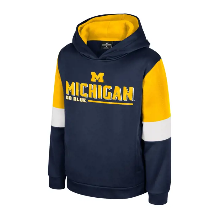 Michigan Wolverines NCAA Jeunesse Derek Sweat à Capuche Marine