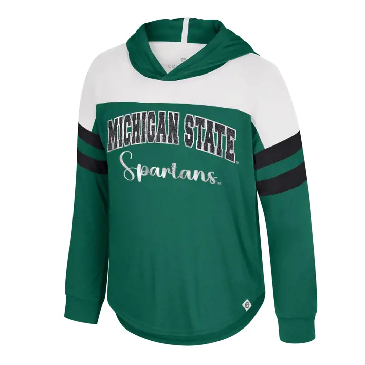 Michigan State Spartans NCAA Girls Reflection Capuche ML Vert