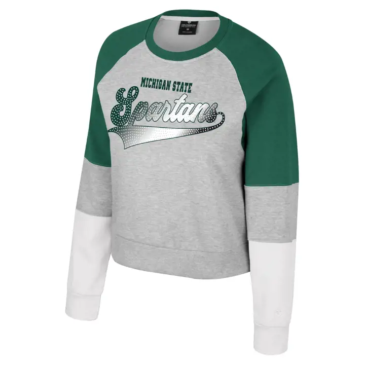 Michigan State Spartans NCAA Filles Col Rond Vert