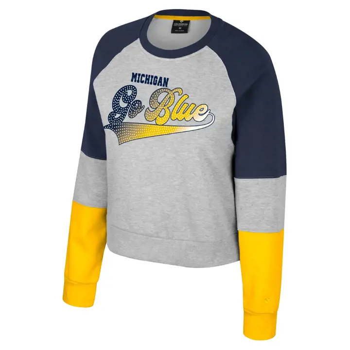 Michigan Wolverines NCAA Fille Col rond Marine