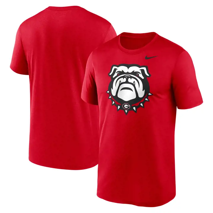 T-shirt Rouge Légendaire à Logo Alternatif NCAA Georgia Bulldogs