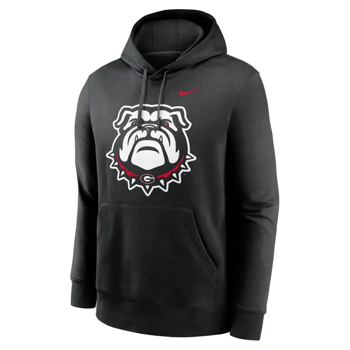 Sweat à capuche Georgia Bulldogs NCAA Alt Logo NOIR