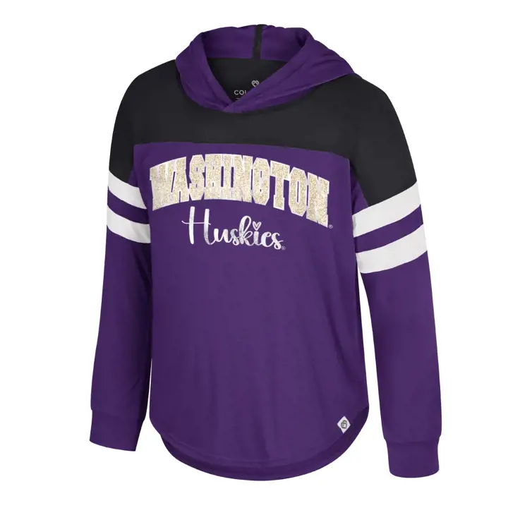 T-shirt à capuche pour filles Washington Huskies NCAA Reflection 24 p
