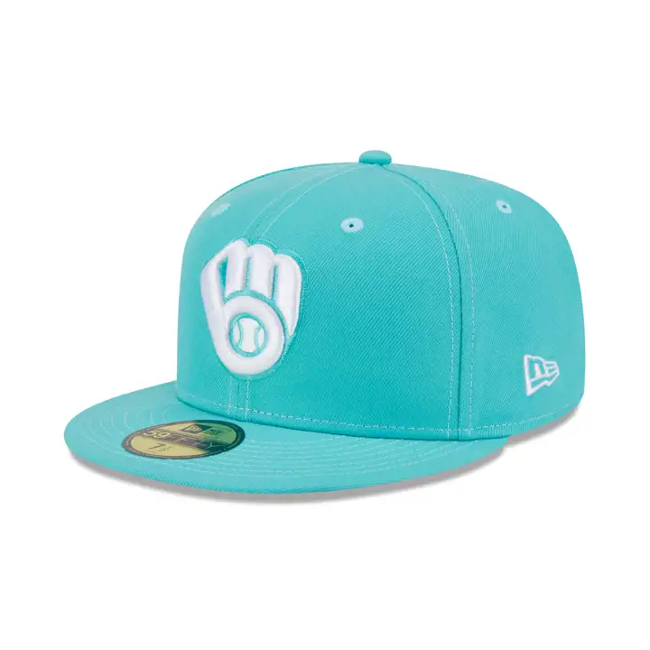 Milwaukee Brewers MLB Re-Dub Mint 59FIFTY VVERT/VVERT/GRI
