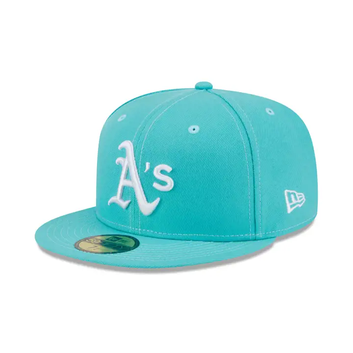 Casquette 59FIFTY MLB Re-Dub des Athletics d'Oakland vert clair/vert clair/gris