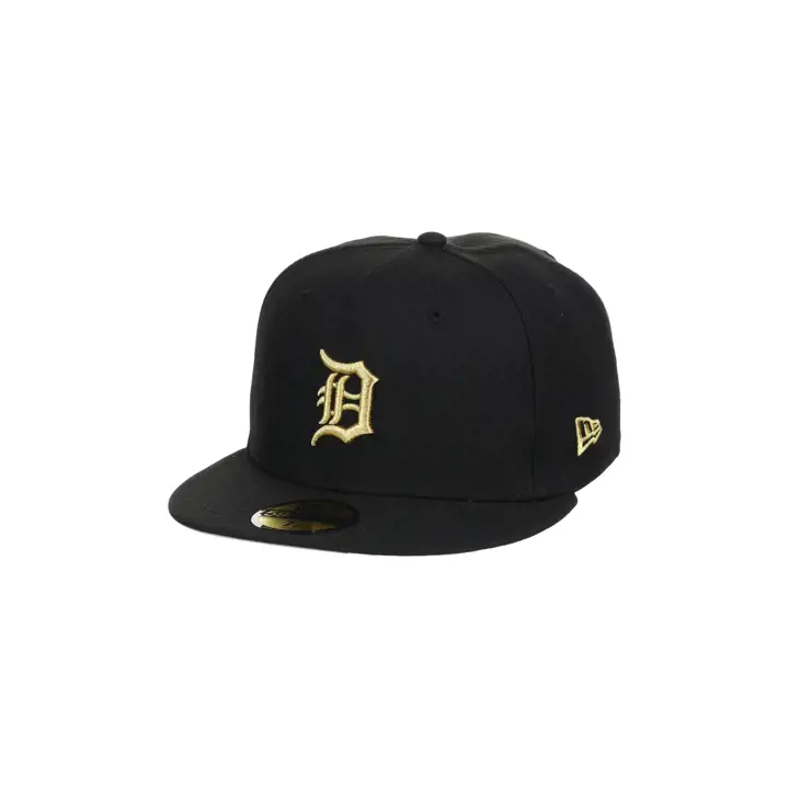 Casquette Detroit Tigers MLB noire/dorée 59FIFTY Noire/Noire/Grise