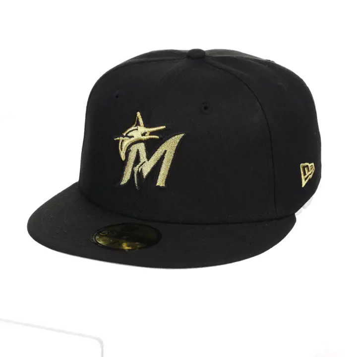 Miami Marlins MLB Noir/Or 59FIFTY NOI/NOI/GRI