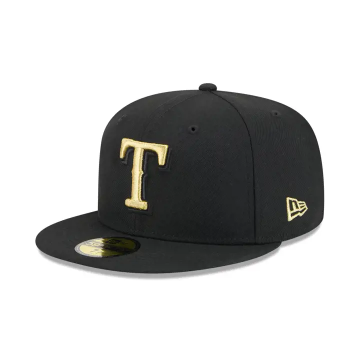 Texas Rangers MLB Noir/Or 59FIFTY NOI/NOI/GRI