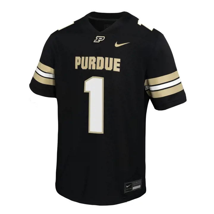 Maillot de football Purdue NCAA pour enfants, noir