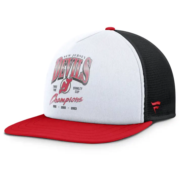 NEW JERSEY DEVILS NHL Decades Casquette trucker en mousse NOI/BLA