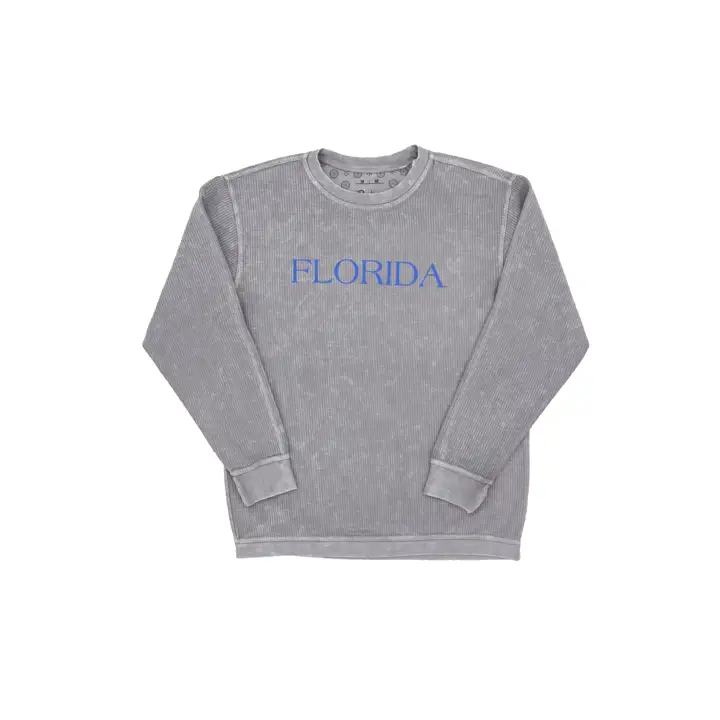 Sweat-shirt ras du cou texturé Florida Gators NCAA pour femme SILV