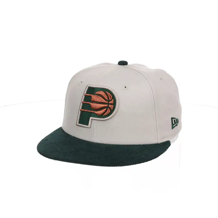 Indiana Pacers NBA Stone Green Cord 59FIFTY Stone/ vert foncé/ gr