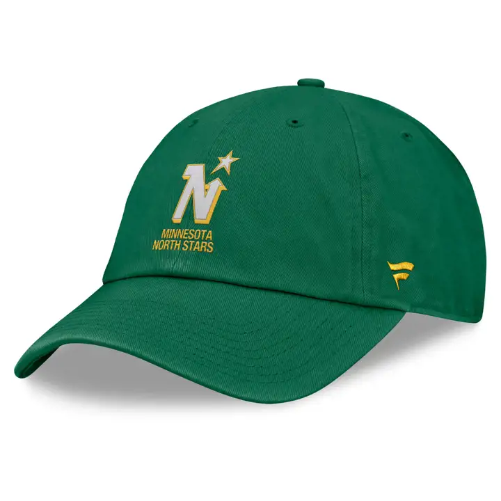 Casquette ajustable non structurée des décennies des North Stars du Minnesota LNH Kg