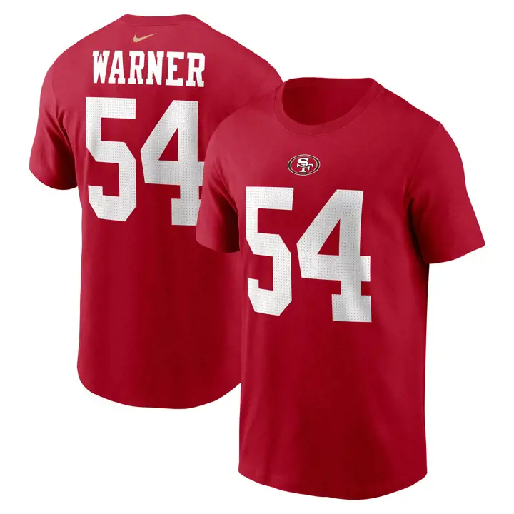 T-shirt pour homme NFL San Francisco 49ers Wordmark Fred Warn
