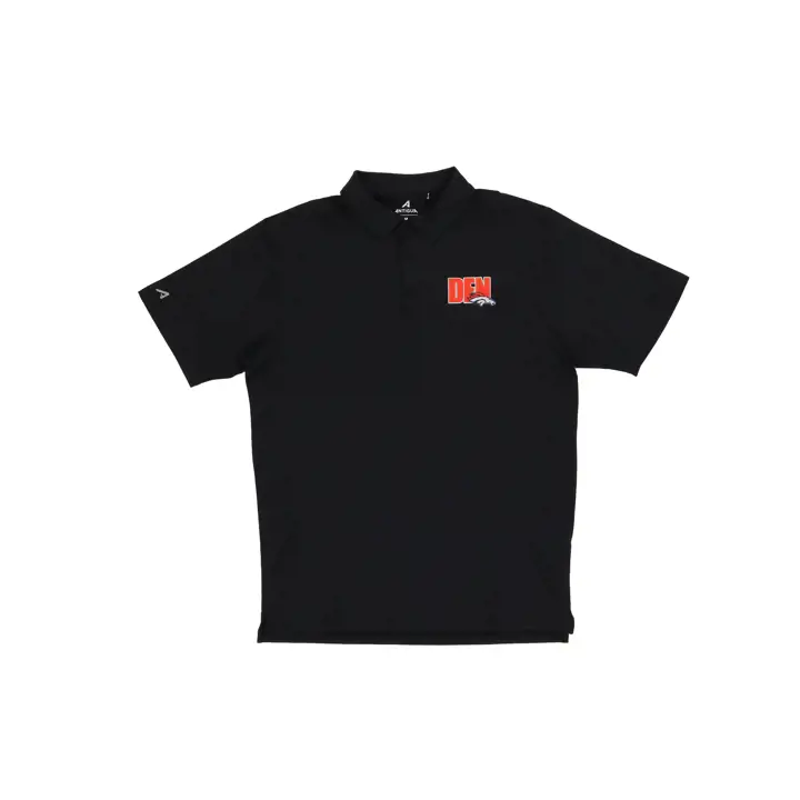 Polo Antigua Valid NFL Homme Denver Broncos NOIR/Métallisé