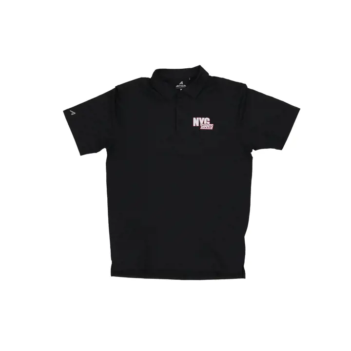 New York Giants NFL Polo Homme Antigua Valid BLK/Metallic