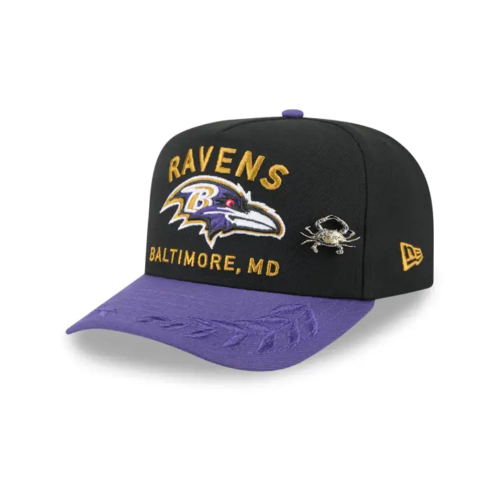 Baltimore Ravens 25 NFL Draft 59FIFTY AF BLK/PUR/GRY