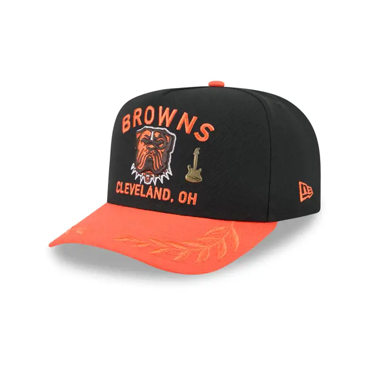 Cleveland Browns 25 NFL Draft 59FIFTY AF BLK/ORG/GRY