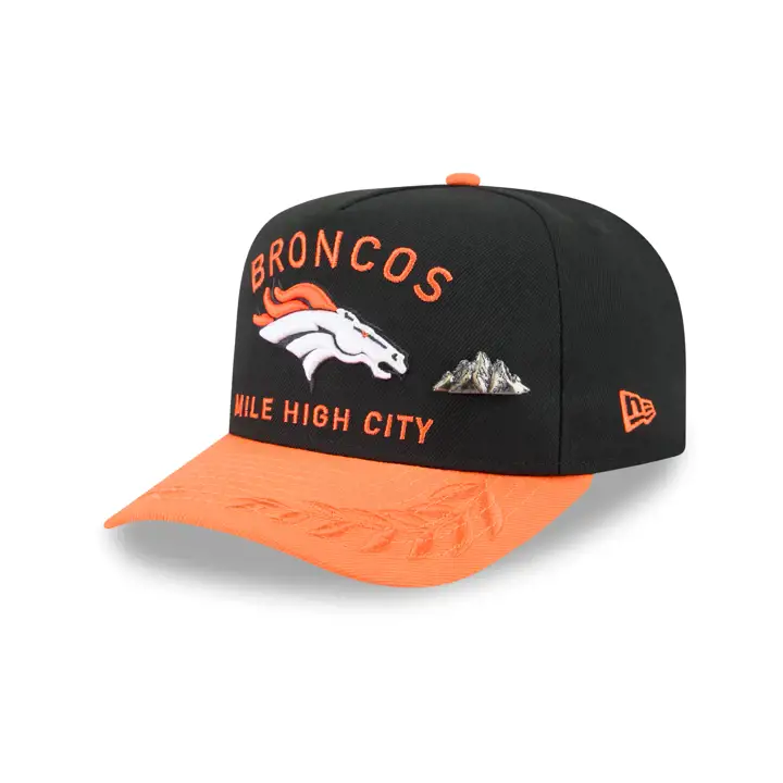 Denver Broncos 25 NFL Draft 59FIFTY AF BLK/ORG/GRY