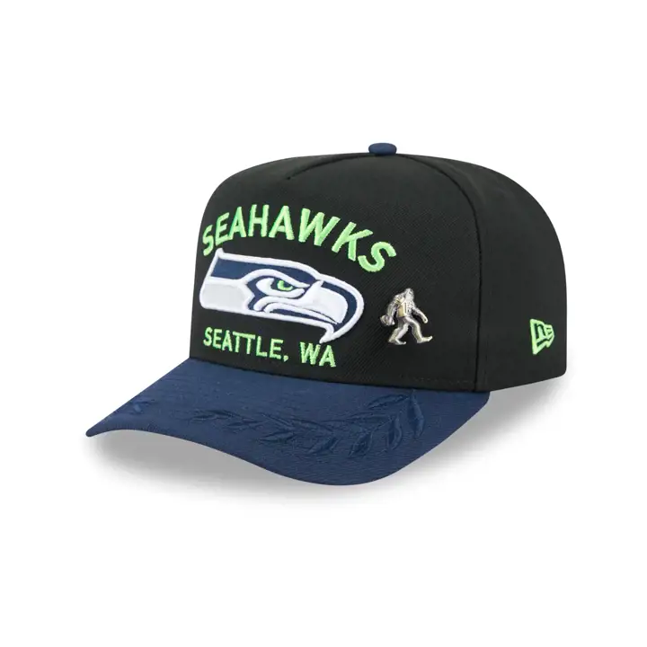 Seattle Seahawks 25 NFL Draft 59FIFTY AF BLK/NAVY/GRY