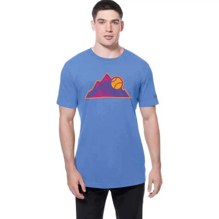 T-shirt Colorado Rockies MLB NE City Connect Collection BLEU MARINE