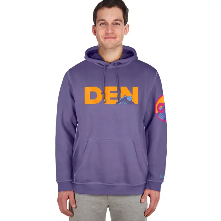Colorado Rockies MLB NE Collection City Connect sweat à capuche MARINE