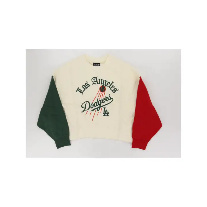 Los Angeles Dodgers Femme MLB New Era Personnalisé Équipage 25 argent
