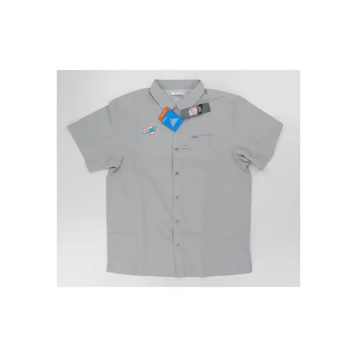 Chemise de camp Miami Dolphins Slack Tide grise
