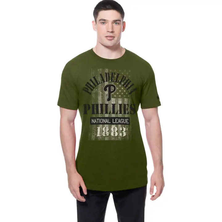 T-shirt pochoir MLB AFD 25 des Phillies de Philadelphie OLV